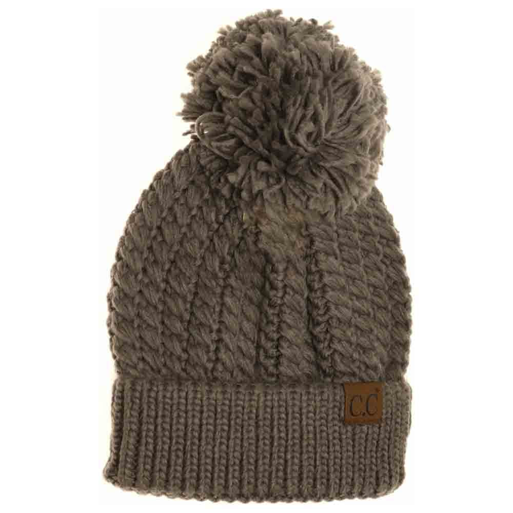 Grey Twisted Mock Cable Knit Pom Beanie combines expert craftsmanship with timeless design. Featuring a textured twisted mock cable knit pattern, this beanie delivers both warmth and sophisticated style. Its soft fabric ensures comfortable wear, while the pom adds a refined yet playful detail. Ideal for cold-weather protection, this versatile accessory complements a range of outfits with ease. 