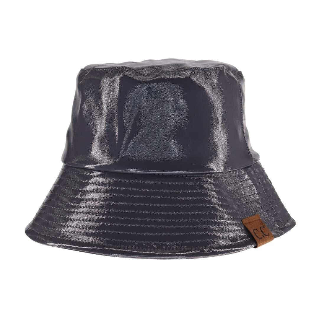 Grey C.C Vegan Leather Bucket Hat offers a stylish and cruelty-free option for sun protection. Made from premium vegan leather, this hat provides both fashion and functionality. Keep your head cool and protected while making an ethical choice.
