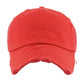 Madeline Love Red Vintage Mesh Back Ponytail Baseball Cap - Hats - extra