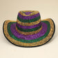 Madeline Love Multi Rhinestone Studded Mardi Gras Fedora Hat - Hats - extra