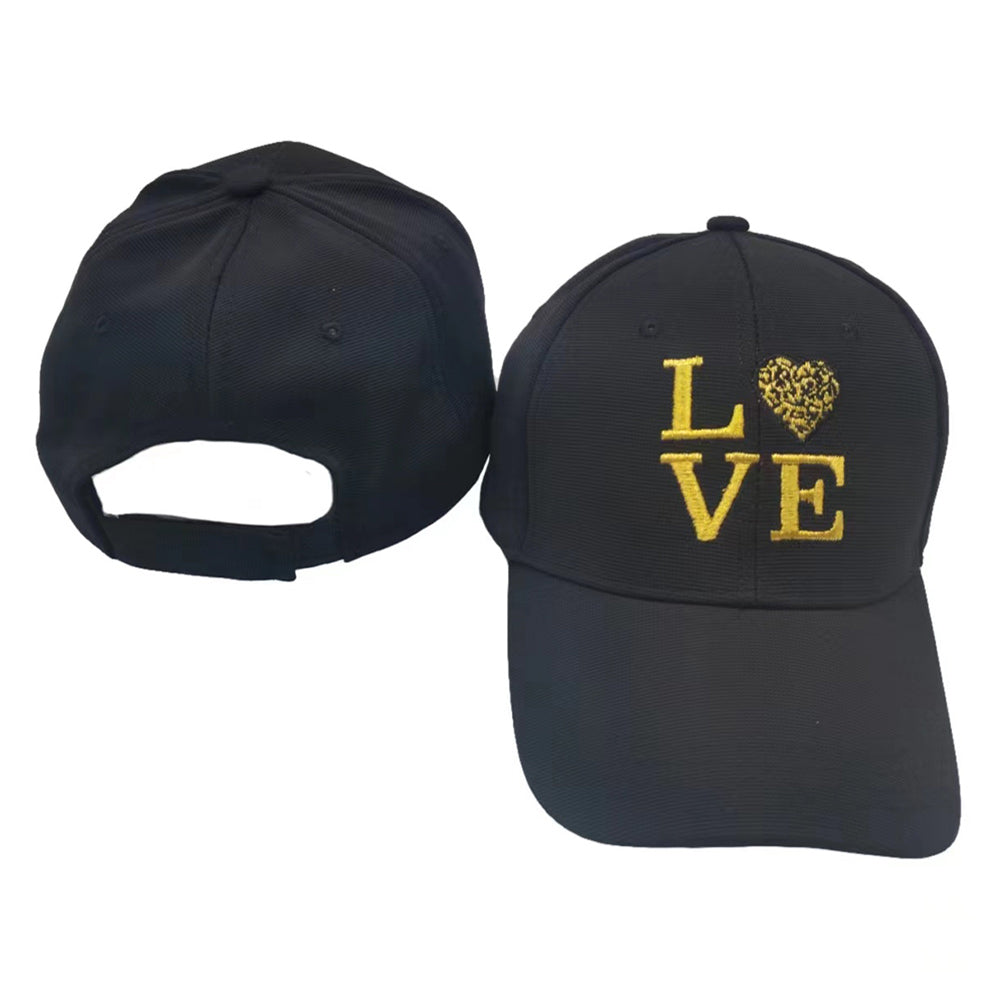 Love Message Leopard Patterned Heart Baseball Cap