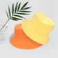Madeline Love Yellow Reversible Solid Bucket Hat - Hats - desc