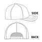 Madeline Love Royal Blue Checkered GAMEDAY Embroidered Baseball Cap - Hats - extra