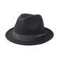 Madeline Love Gray Bow Band Classic Fedora Hat - Hats - desc