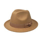 Madeline Love Tan Bow Band Classic Fedora Hat - Hats - desc