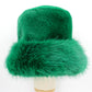 Madeline Love Green Faux Fur Russian Style Plush Bucket Hat - Hats - desc