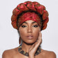 Madeline Love Red Bling Studded Braided Turban Hat - Hair Accessories