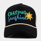Madeline Love Black CHASING SUNSHINE Mesh Back Trucker Hat - Hats