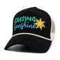 Madeline Love Black CHASING SUNSHINE Mesh Back Trucker Hat - Hats - desc