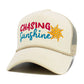Madeline Love Ivory CHASING SUNSHINE Mesh Back Trucker Hat - Hats - desc
