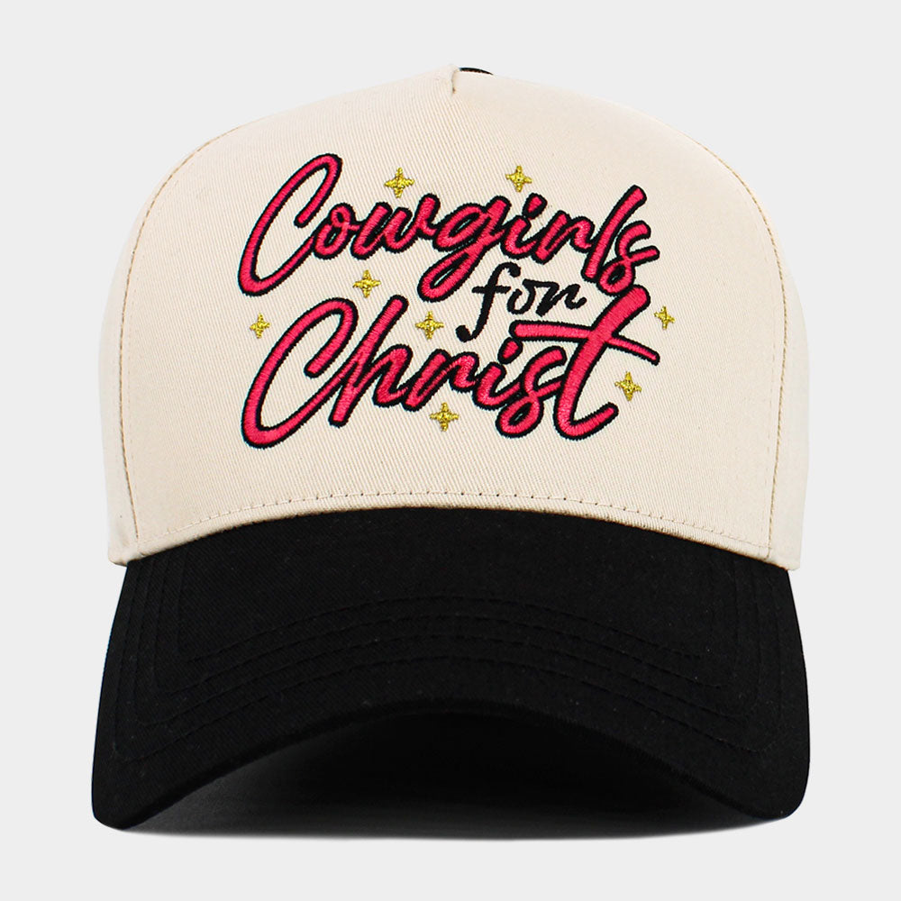 Madeline Love Black Cowgirls for Christ Embroidered Baseball Hat - Hats