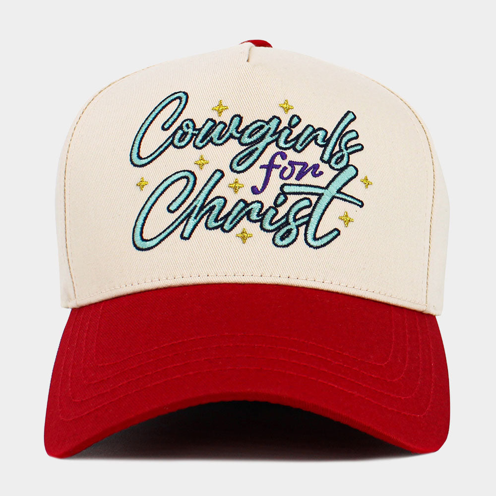 Madeline Love Red Cowgirls for Christ Embroidered Baseball Hat - Hats