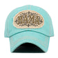 Madeline Love Blue, Denim MAMA Patch Vintage Baseball Cap - Hats - desc