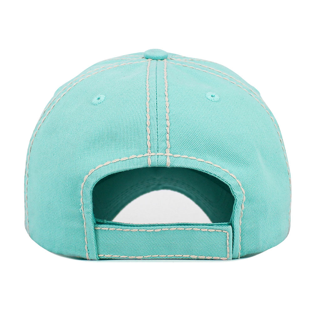 Madeline Love Blue, Denim MAMA Patch Vintage Baseball Cap - Hats - extra