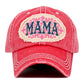 Madeline Love Hot Pink MAMA Patch Vintage Baseball Cap - Hats - desc