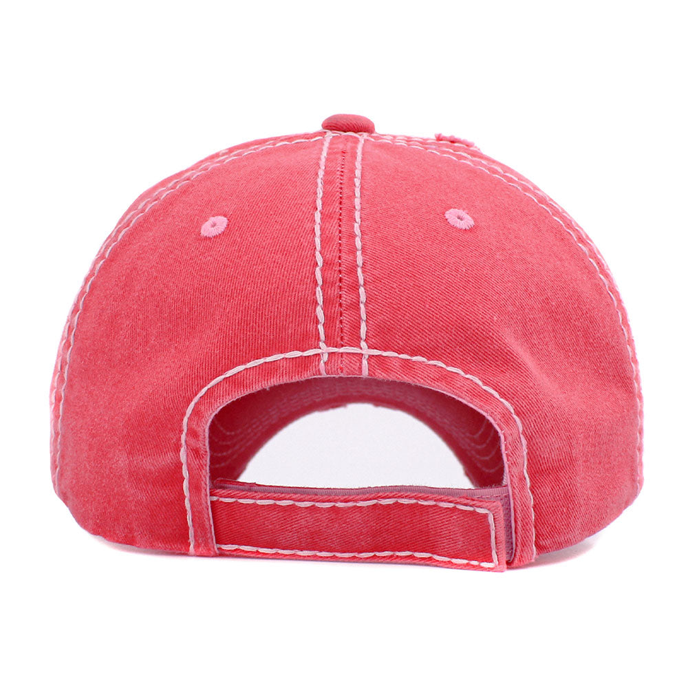 Madeline Love Hot Pink MAMA Patch Vintage Baseball Cap - Hats - extra
