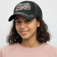Madeline Love Black FAVORITE DAUGHTER Embroidered Vintage Baseball Cap - Hats