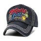 Madeline Love Black TEQUILA GIRL Embroidered Vintage Baseball Cap - Hats - extra