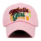 Madeline Love Pink TEQUILA GIRL Embroidered Vintage Baseball Cap - Hats - desc