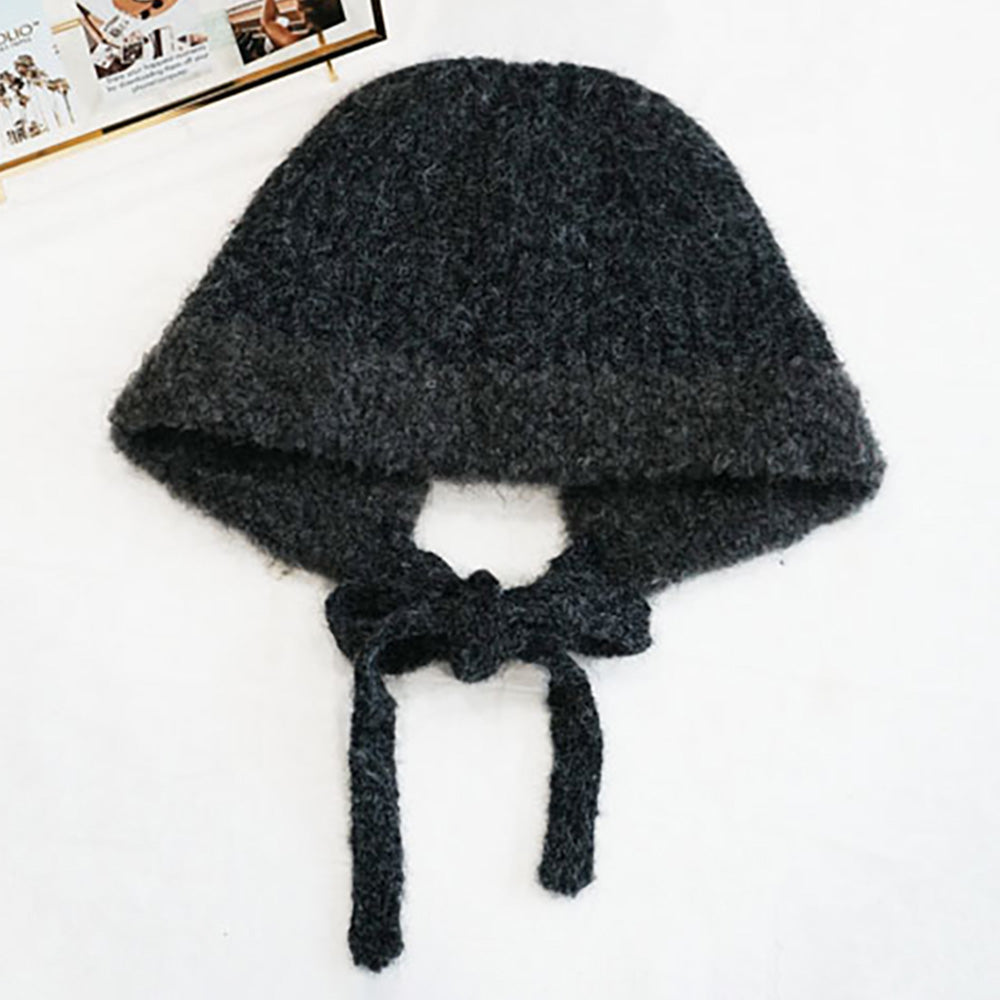 Madeline Love Gray Stylish Knitted Winter Bonnet Hat - Hats