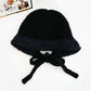 Madeline Love Black Stylish Knitted Winter Bonnet Hat - Hats