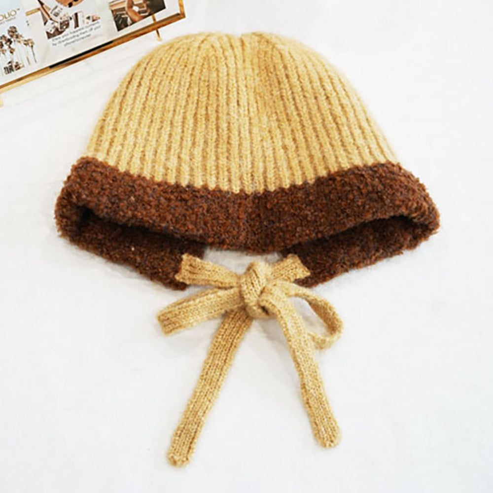 Madeline Love Yellow Stylish Knitted Winter Bonnet Hat - Hats