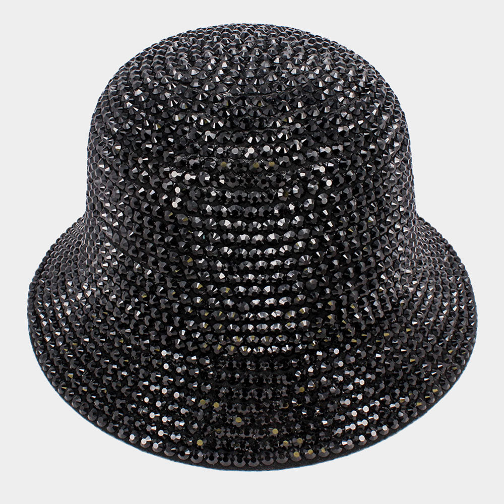 Black Bling Bucket Hat