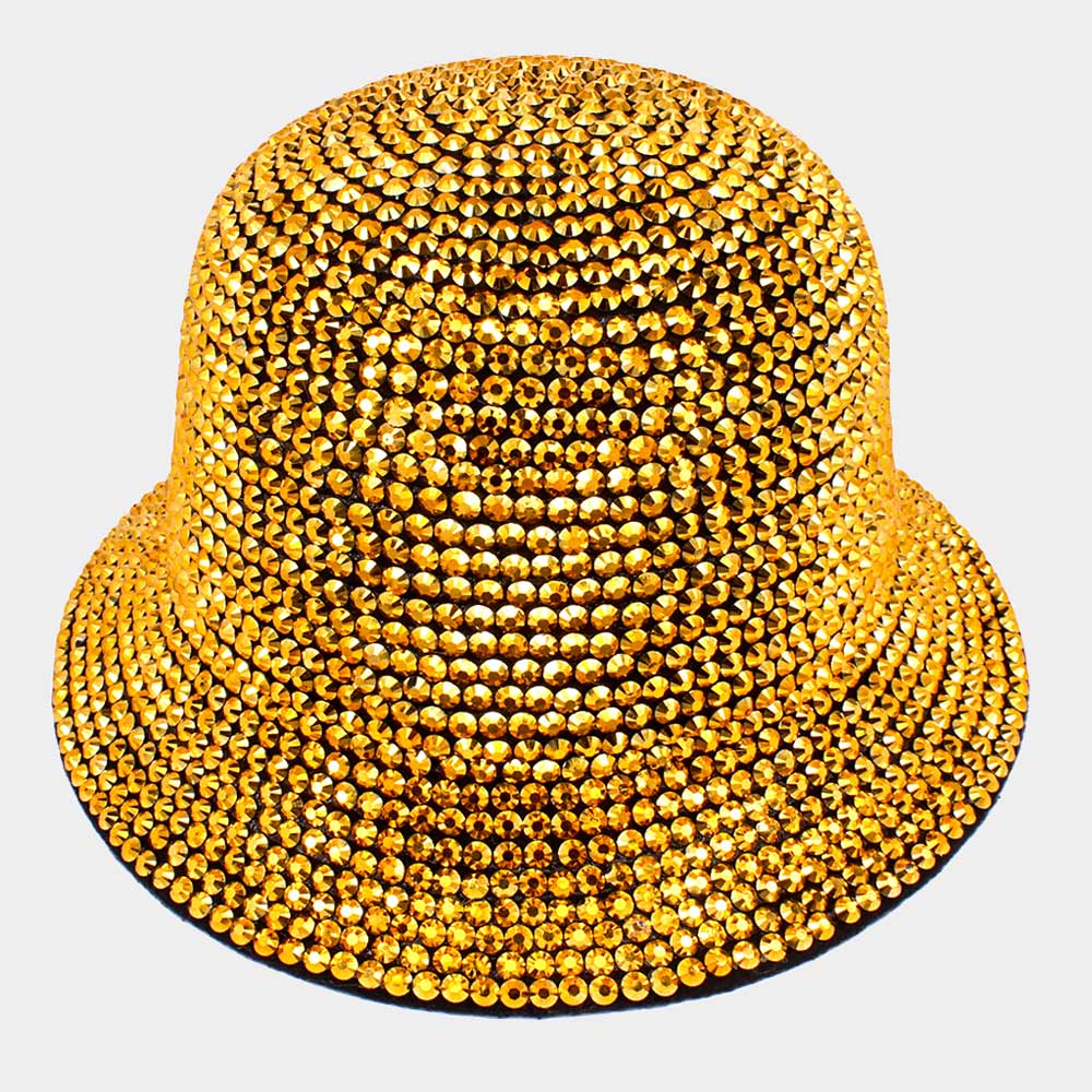 Gold Bling Bucket Hat