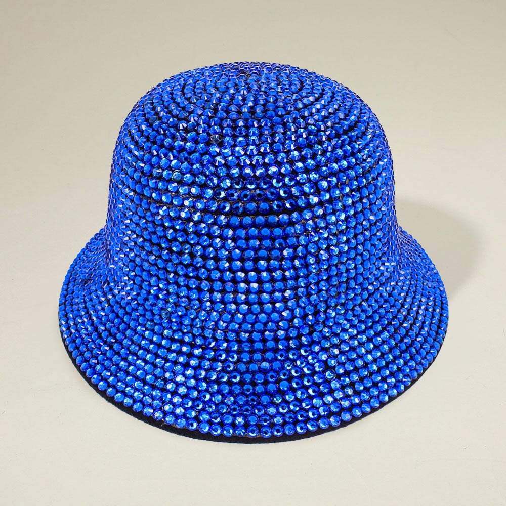 Sapphire Bling Studded Bucket Hat