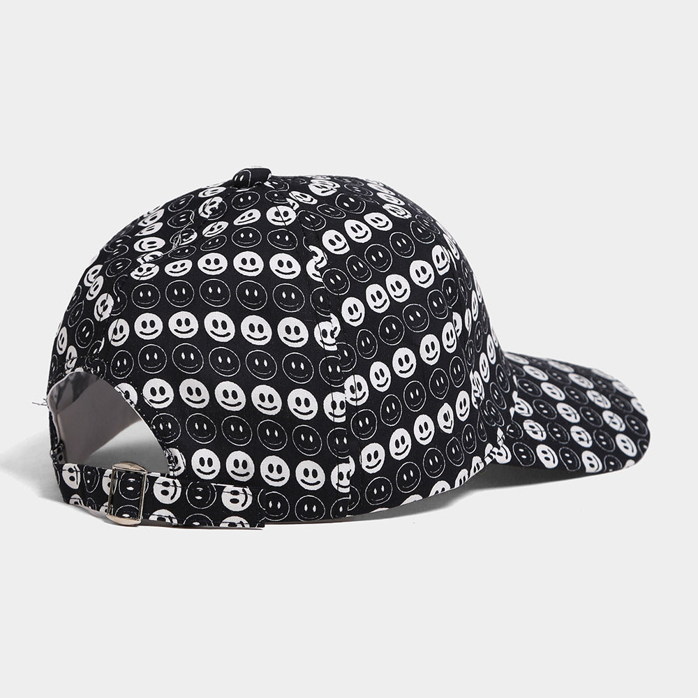 Madeline Love Black Happyface Baseball Cap - Hats - desc