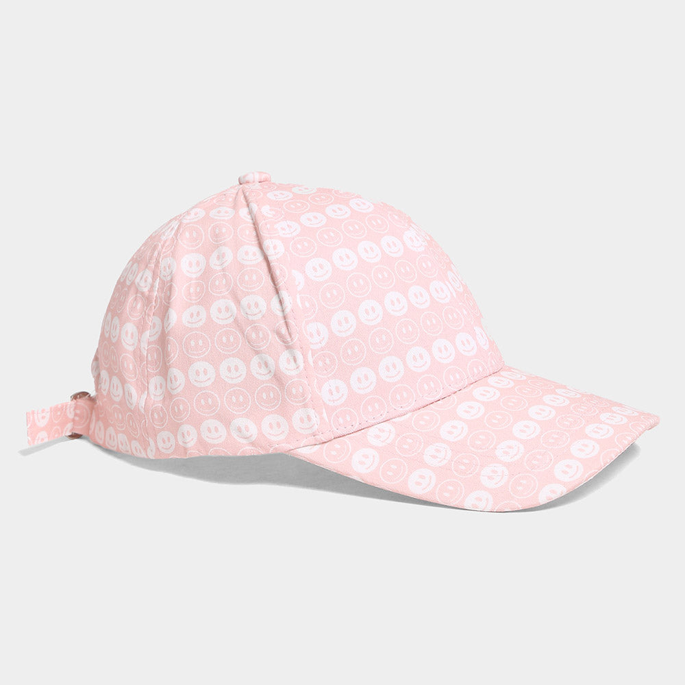 Madeline Love Pink Happyface Baseball Cap - Hats