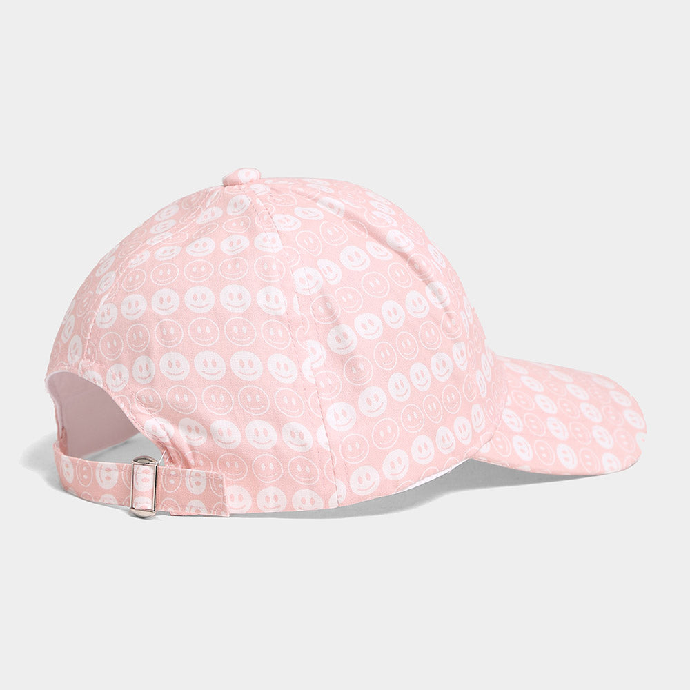 Madeline Love Pink Happyface Baseball Cap - Hats - desc