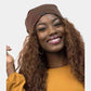 Brown Solid Satin Lined Beanie Hat