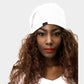 White Solid Satin Lined Beanie Hat