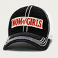 Madeline Love Black MOM OF GIRLS Message Mesh Back Baseball Cap - Hats