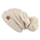 C.C Oversized Slouchy Hat With 15 Cm Pom