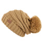 C.C Oversized Slouchy Hat With 15 Cm Pom