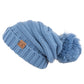 C.C Oversized Slouchy Hat With 15 Cm Pom