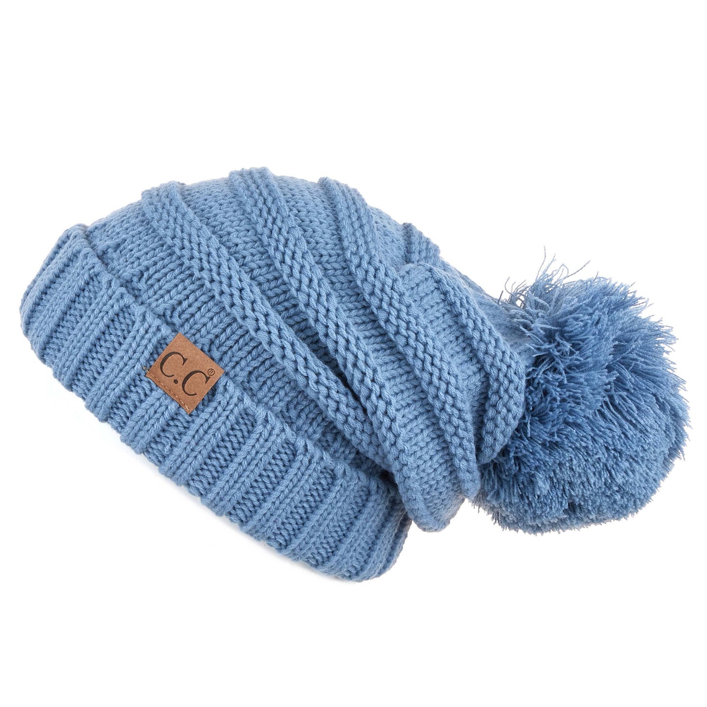 C.C Oversized Slouchy Hat With 15 Cm Pom