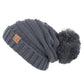 C.C Oversized Slouchy Hat With 15 Cm Pom
