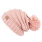 C.C Oversized Slouchy Hat With 15 Cm Pom