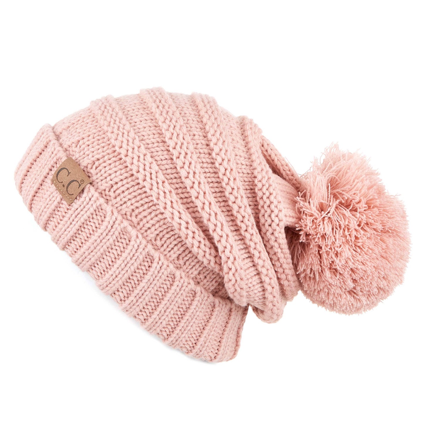 C.C Oversized Slouchy Hat With 15 Cm Pom