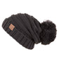 C.C Oversized Slouchy Hat With 15 Cm Pom