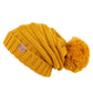 C.C Oversized Slouchy Hat With 15 Cm Pom