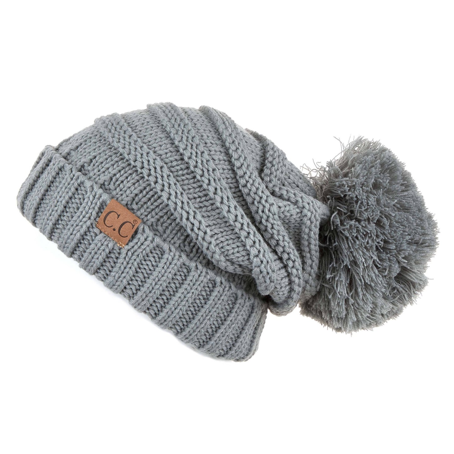 C.C Oversized Slouchy Hat With 15 Cm Pom