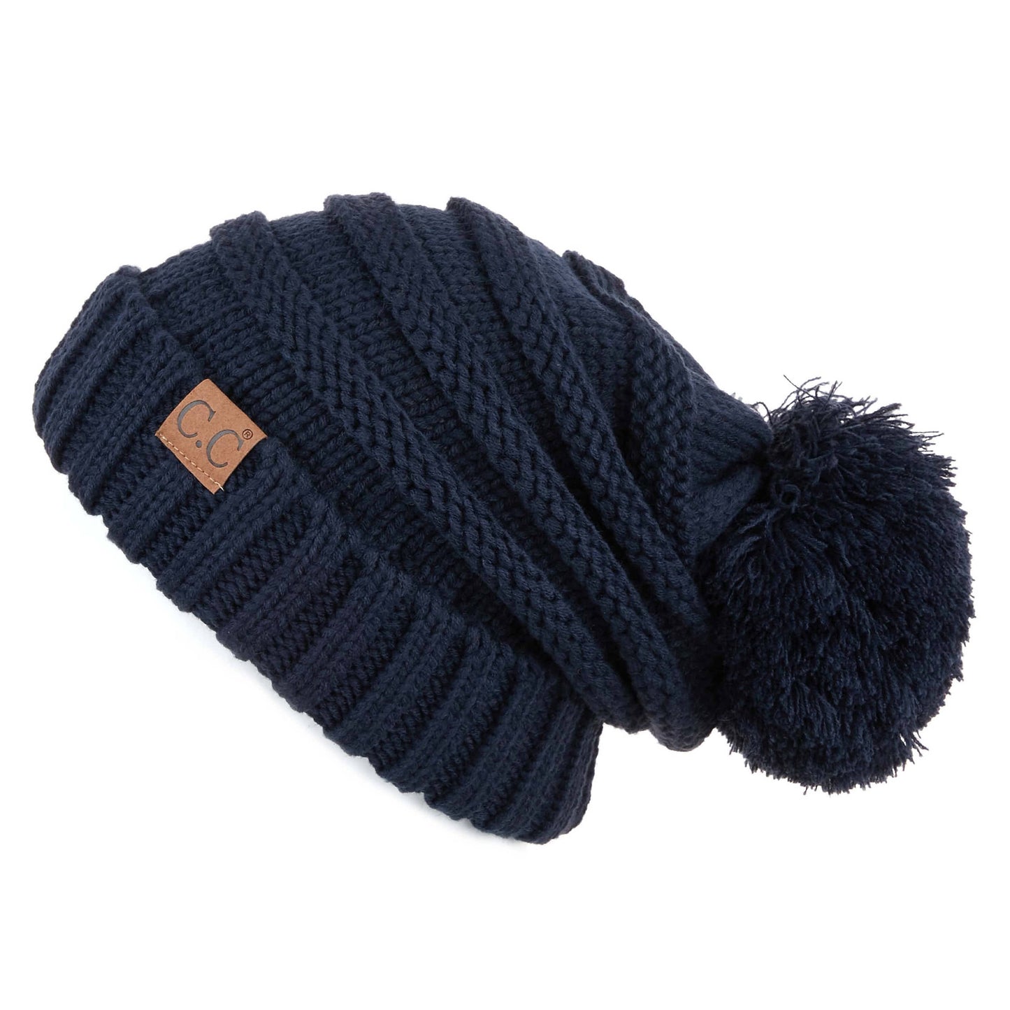 C.C Oversized Slouchy Hat With 15 Cm Pom