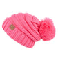 C.C Oversized Slouchy Hat With 15 Cm Pom