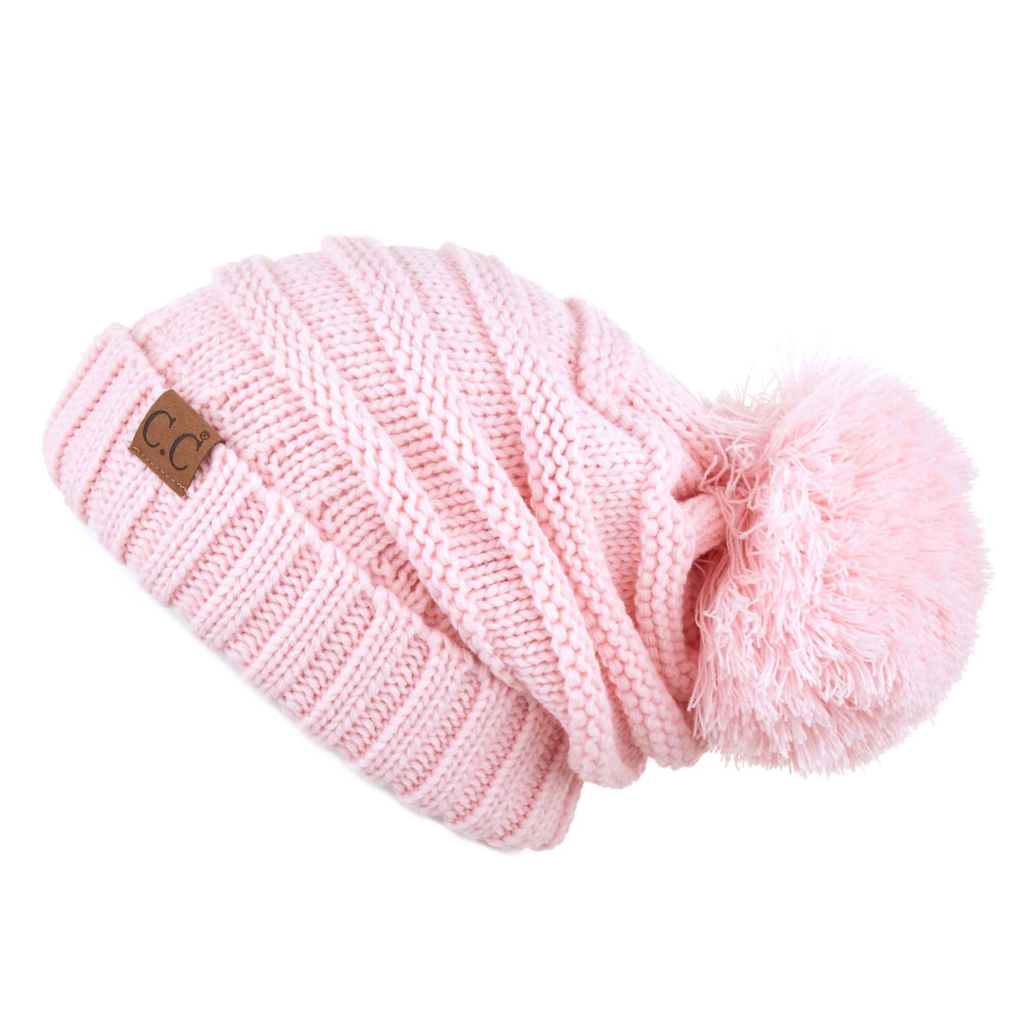 C.C Oversized Slouchy Hat With 15 Cm Pom