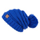 C.C Oversized Slouchy Hat With 15 Cm Pom