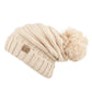 C.C Oversized Slouchy Hat With 15 Cm Pom